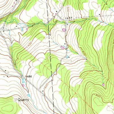 United States Geological Survey Thompson, PA (1968, 24000-Scale) digital map