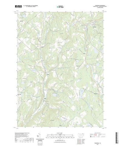 United States Geological Survey Thompson, PA (2023, 24000-Scale) digital map