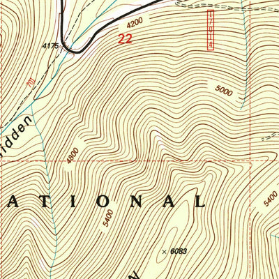 United States Geological Survey Thompson Pass, MT-ID (1999, 24000-Scale) digital map