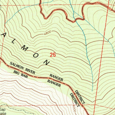 United States Geological Survey Thompson Peak, CA (2001, 24000-Scale) digital map