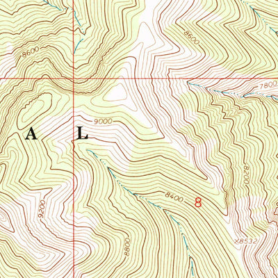 United States Geological Survey Thompson Peak, ID (1966, 24000-Scale) digital map