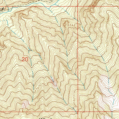United States Geological Survey Thompson Peak, ID (1966, 24000-Scale) digital map