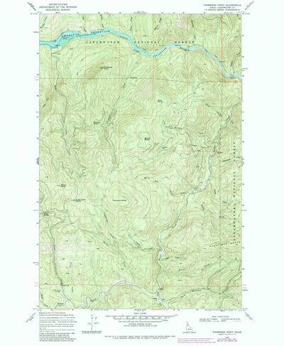 United States Geological Survey Thompson Point, ID (1969, 24000-Scale) digital map