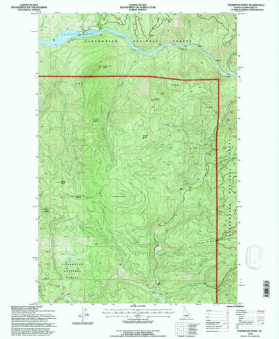 United States Geological Survey Thompson Point, ID (1994, 24000-Scale) digital map