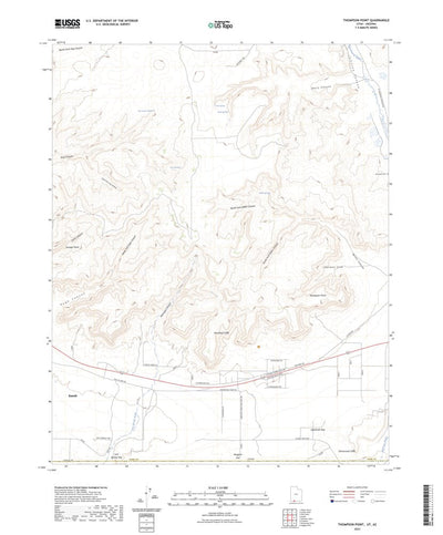 United States Geological Survey Thompson Point, UT (2023, 24000-Scale) digital map