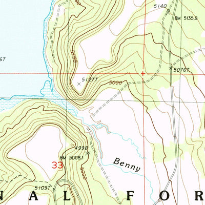 United States Geological Survey Thompson Reservoir, OR (1988, 24000-Scale) digital map