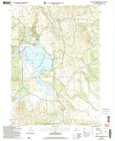 United States Geological Survey Thompson Reservoir, OR (2004, 24000-Scale) digital map