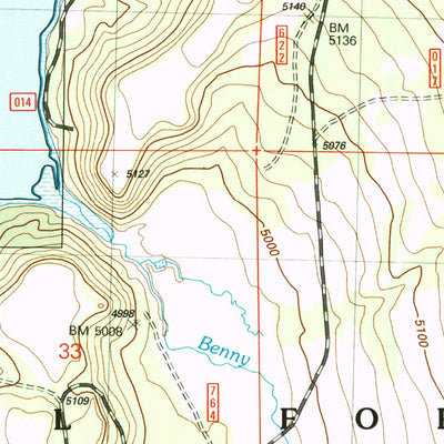 United States Geological Survey Thompson Reservoir, OR (2004, 24000-Scale) digital map