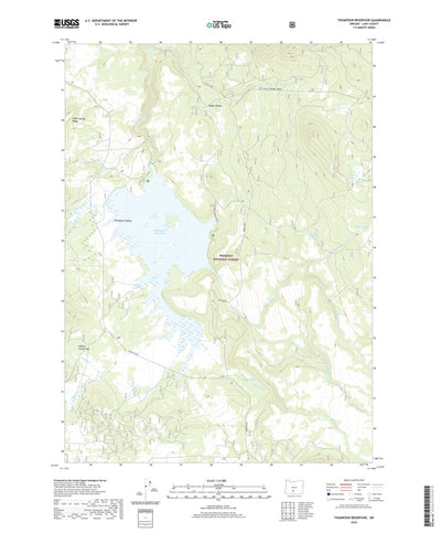 United States Geological Survey Thompson Reservoir, OR (2020, 24000-Scale) digital map