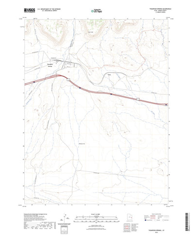 United States Geological Survey Thompson Springs, UT (2023, 24000-Scale) digital map