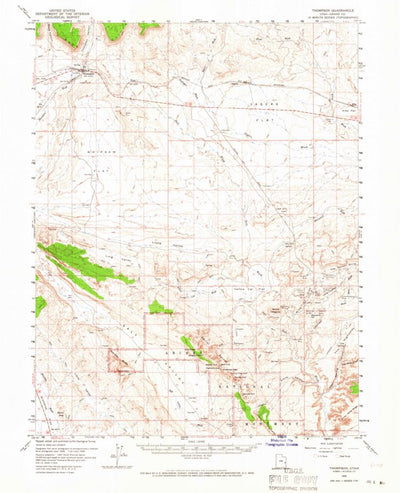 United States Geological Survey Thompson, UT (1958, 62500-Scale) digital map