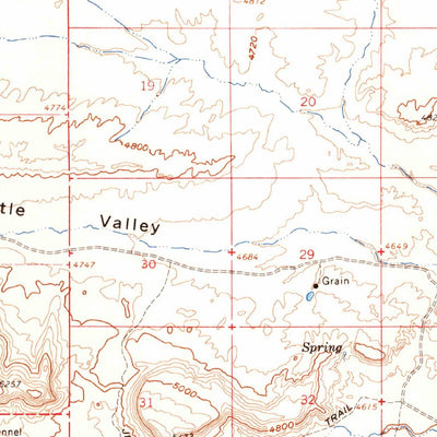 United States Geological Survey Thompson, UT (1958, 62500-Scale) digital map