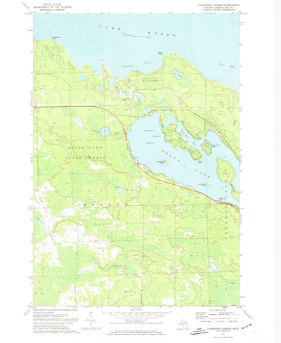 United States Geological Survey Thompsons Harbor, MI (1971, 24000-Scale) digital map