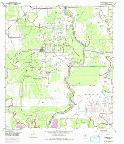 United States Geological Survey Thompsons, TX (1953, 24000-Scale) digital map