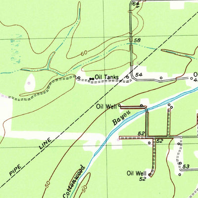 United States Geological Survey Thompsons, TX (1953, 24000-Scale) digital map