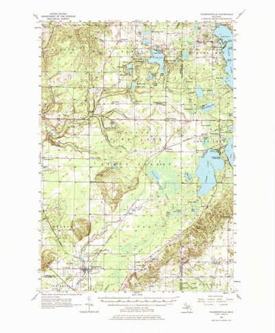 United States Geological Survey Thompsonville, MI (1956, 62500-Scale) digital map