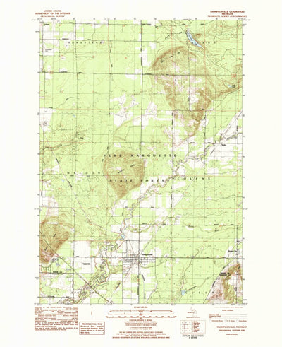 United States Geological Survey Thompsonville, MI (1983, 25000-Scale) digital map
