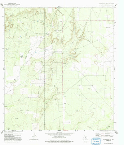 United States Geological Survey Thompsonville, TX (1972, 24000-Scale) digital map