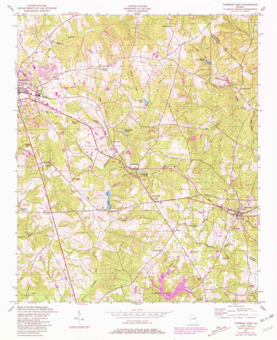 United States Geological Survey Thomson East, GA (1948, 24000-Scale) digital map