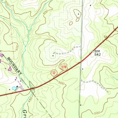 United States Geological Survey Thomson West, GA (1972, 24000-Scale) digital map