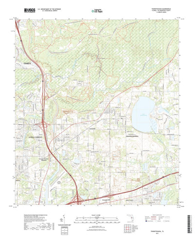 United States Geological Survey Thonotosassa, FL (2021, 24000-Scale) digital map