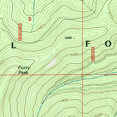 United States Geological Survey Thor Mountain, ID (1995, 24000-Scale) digital map