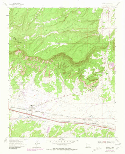 United States Geological Survey Thoreau, NM (1963, 24000-Scale) digital map