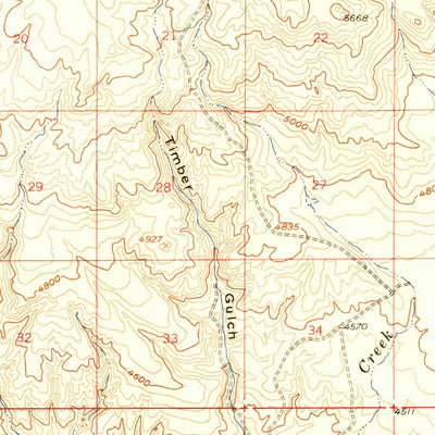 United States Geological Survey Thorn Creek, ID (1957, 62500-Scale) digital map