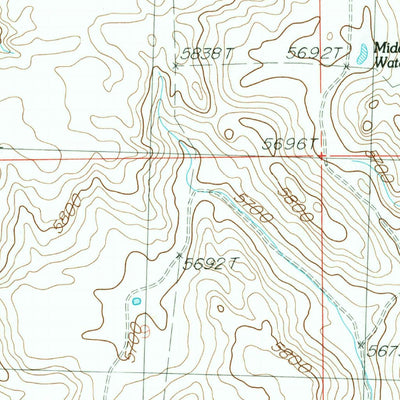 United States Geological Survey Thorn Creek Reservoir, ID (1986, 24000-Scale) digital map
