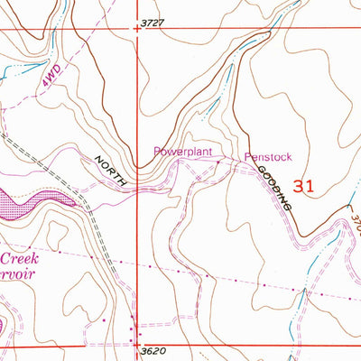 United States Geological Survey Thorn Creek SW, ID (1957, 24000-Scale) digital map