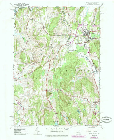 United States Geological Survey Thorn Hill, NY-VT (1946, 24000-Scale) digital map