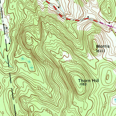 United States Geological Survey Thorn Hill, NY-VT (1946, 24000-Scale) digital map