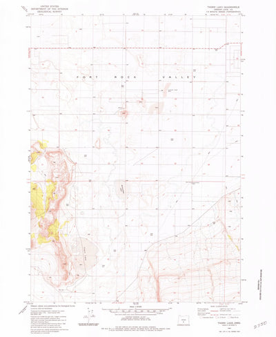 United States Geological Survey Thorn Lake, OR (1981, 24000-Scale) digital map