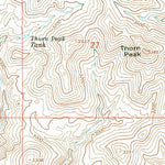 United States Geological Survey Thorn Peak, AZ (1967, 24000-Scale) digital map