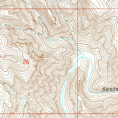 United States Geological Survey Thorn Peak, AZ (1967, 24000-Scale) digital map