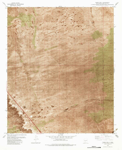 United States Geological Survey Thorn Well, NM (1982, 24000-Scale) digital map