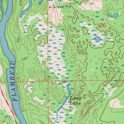 United States Geological Survey Thornapple, WI (1971, 24000-Scale) digital map