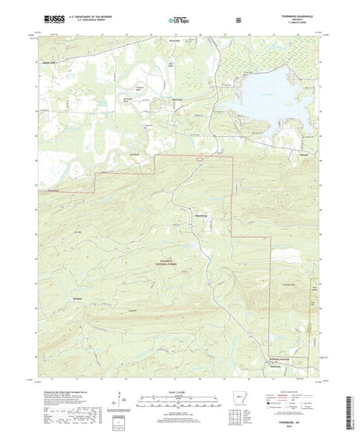 United States Geological Survey Thornburg, AR (2020, 24000-Scale) digital map