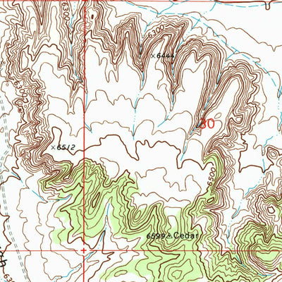 United States Geological Survey Thornburgh Gulch, CO (1969, 24000-Scale) digital map