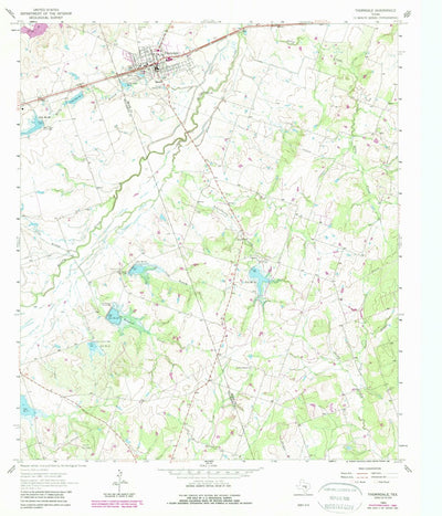 United States Geological Survey Thorndale, TX (1964, 24000-Scale) digital map