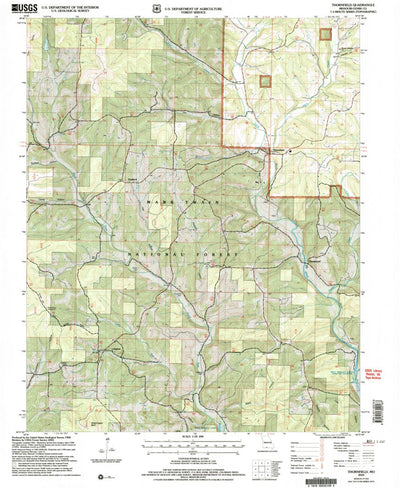 United States Geological Survey Thornfield, MO (2004, 24000-Scale) digital map