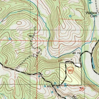 United States Geological Survey Thornfield, MO (2004, 24000-Scale) digital map