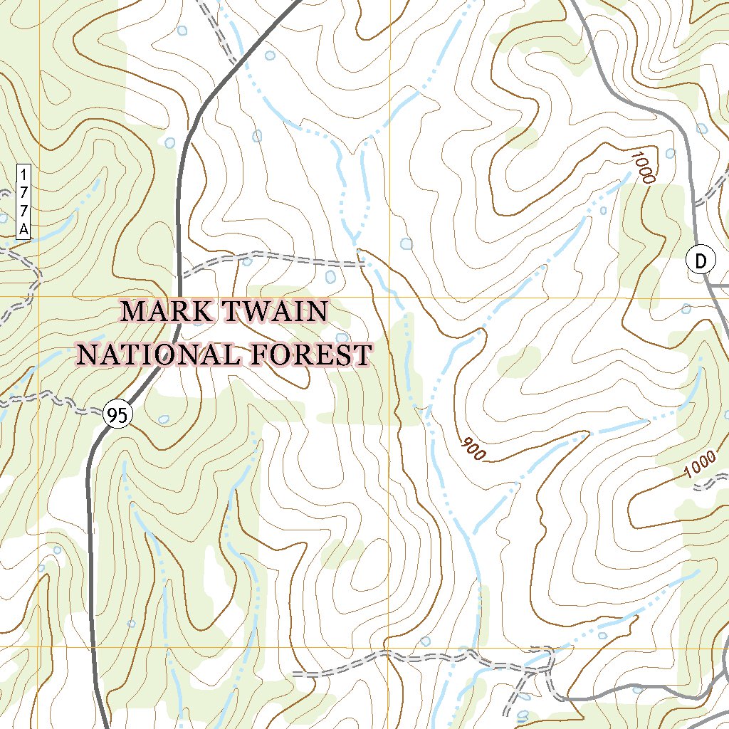 Thornfield, MO (2021, 24000Scale) Map by United States Geological Survey Avenza Maps