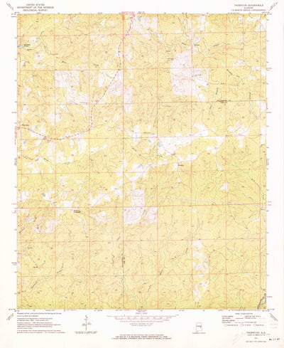 United States Geological Survey Thornton, AL (1971, 24000-Scale) digital map