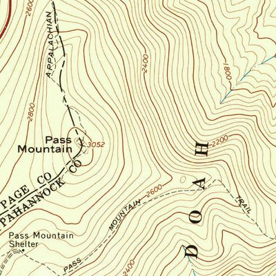 United States Geological Survey Thornton Gap, VA (1965, 24000-Scale) digital map
