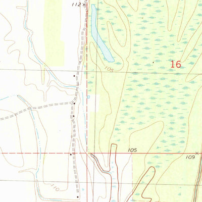 United States Geological Survey Thornton, MS (1982, 24000-Scale) digital map