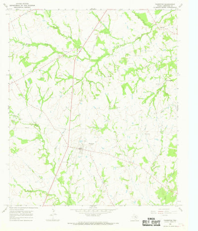 United States Geological Survey Thornton, TX (1966, 24000-Scale) digital map