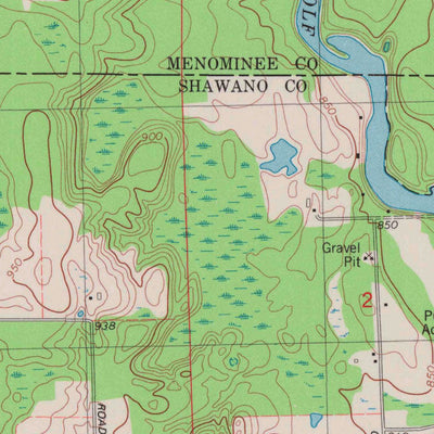 United States Geological Survey Thornton, WI (1982, 24000-Scale) digital map