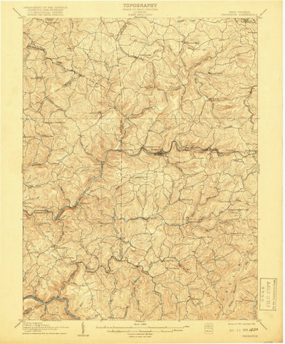 United States Geological Survey Thornton, WV (1907, 62500-Scale) digital map