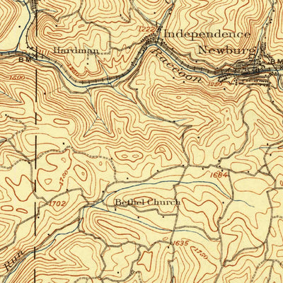 United States Geological Survey Thornton, WV (1907, 62500-Scale) digital map